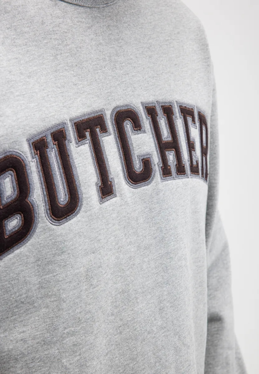Butcher of Butcher of Blue Butcher Crew – Grey Melange