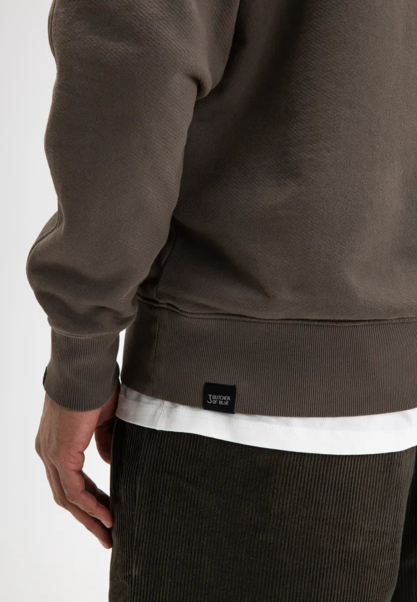 Butcher of Butcher of Blue Army Sweat Hooded – Chestnut Brown