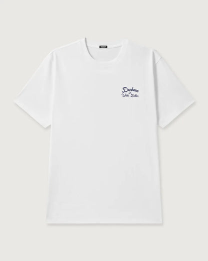 Den Ham Denham Button Tee – Wit