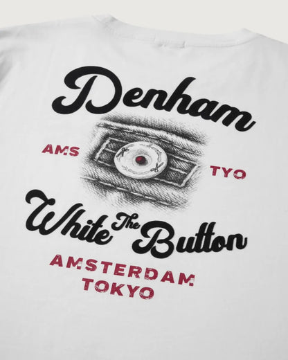 Den Ham Denham Button Tee – Wit