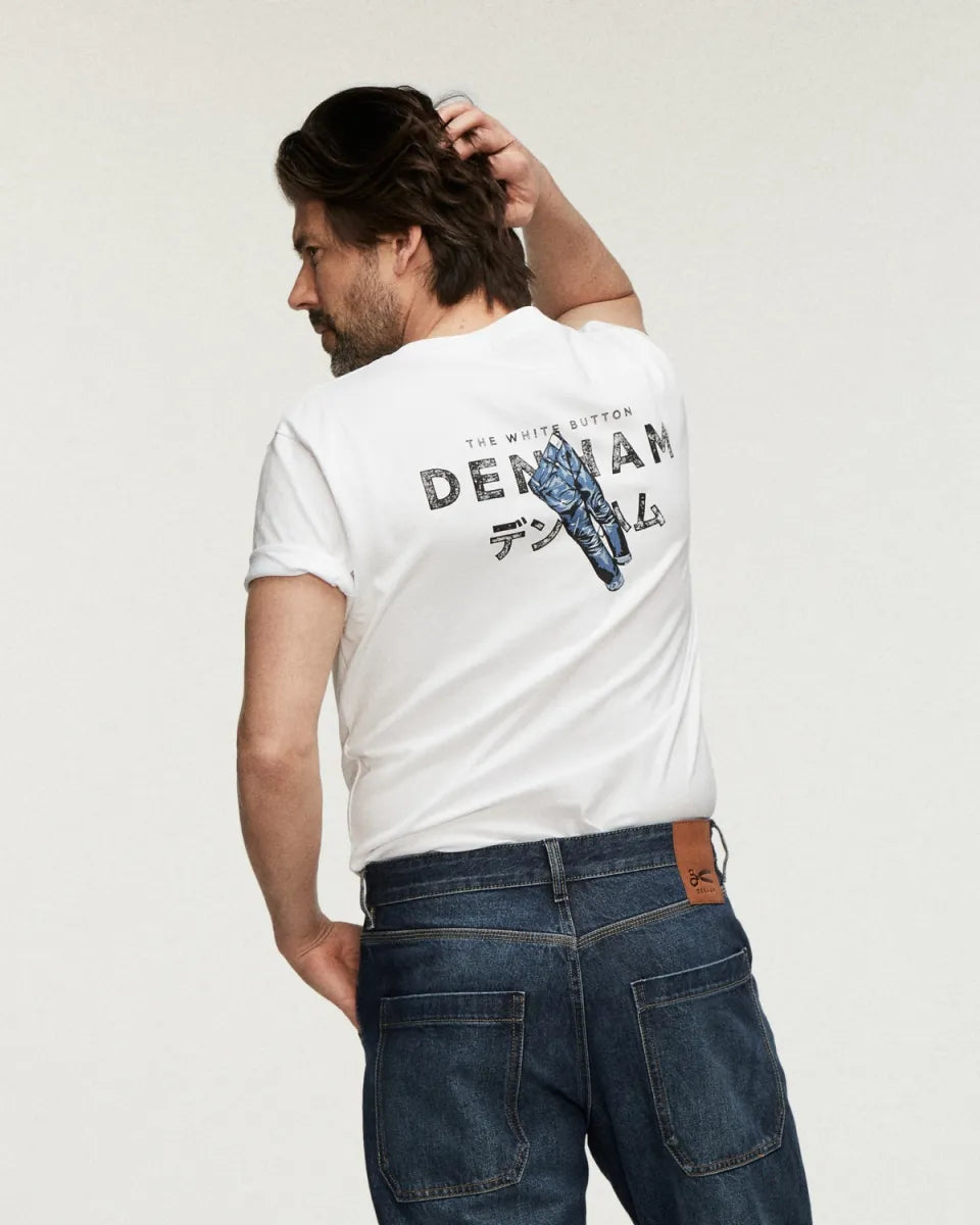 Den Ham Denham Jean Tee – Wit