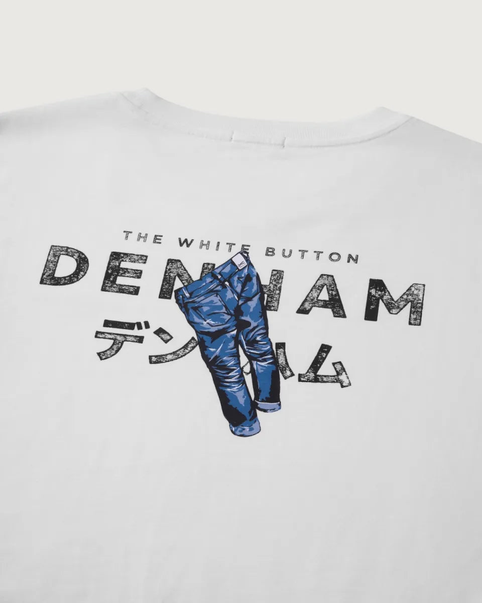 Den Ham Denham Jean Tee – Wit
