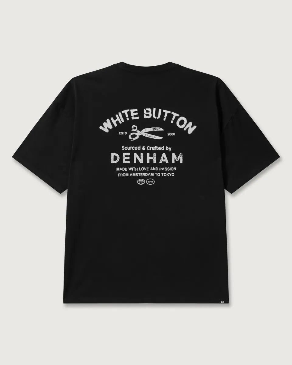 Den Ham Denham Stencil SS Tee – Zwart