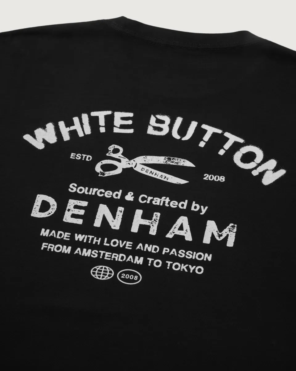 Den Ham Denham Stencil SS Tee – Zwart