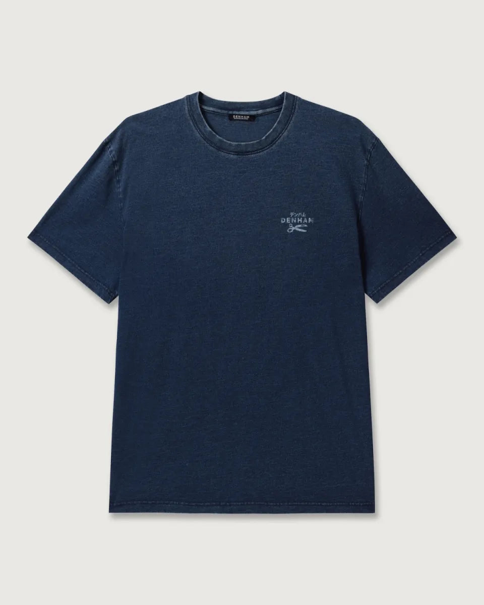 Den Ham Denham Boxy Tee – Blauw