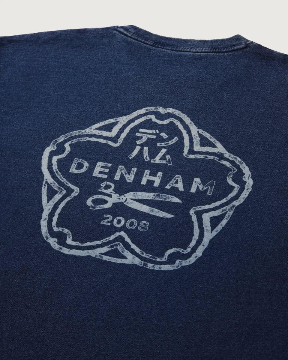 Den Ham Denham Boxy Tee – Blauw