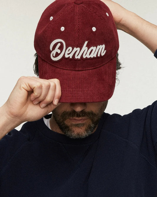 Den Ham Denham Velvet Baseball Cap COD – Rood