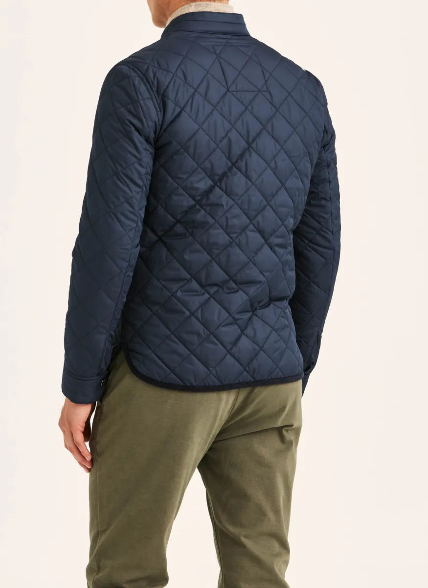 Morris Stock Morris Stockholm Teddy Quilted Jacket – Old Blue