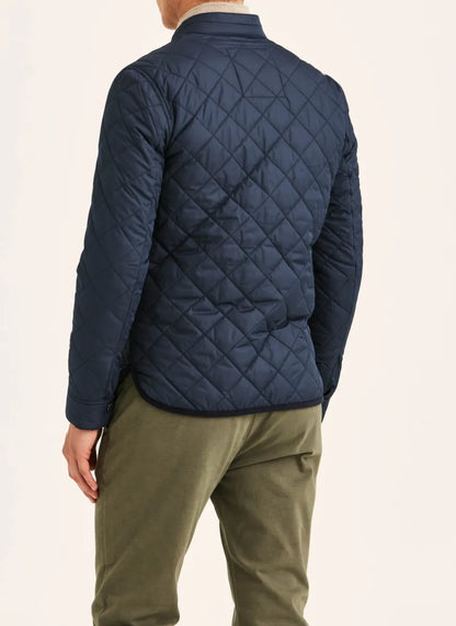 Morris Stock Morris Stockholm Teddy Quilted Jacket – Old Blue