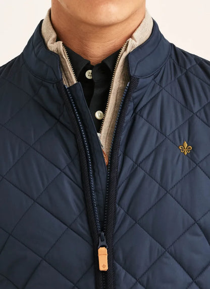 Morris Stock Morris Stockholm Teddy Quilted Jacket – Old Blue
