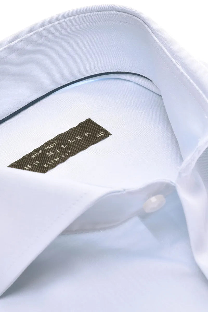 John Mille John Miller Tailored Fit overhemd – lichtblauw
