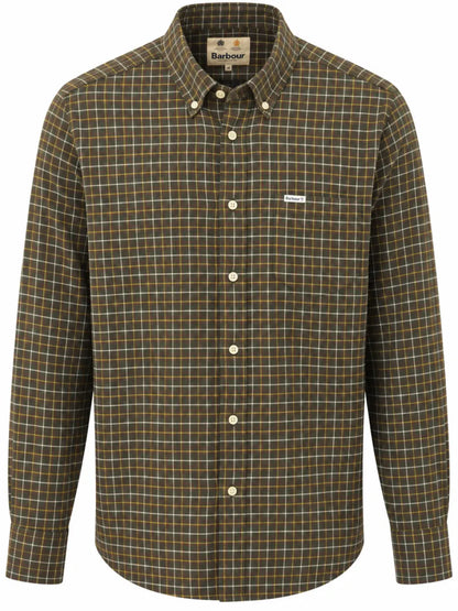 Barbour Barbour Alderwood Regular Fit Tattersall overhemd – olive