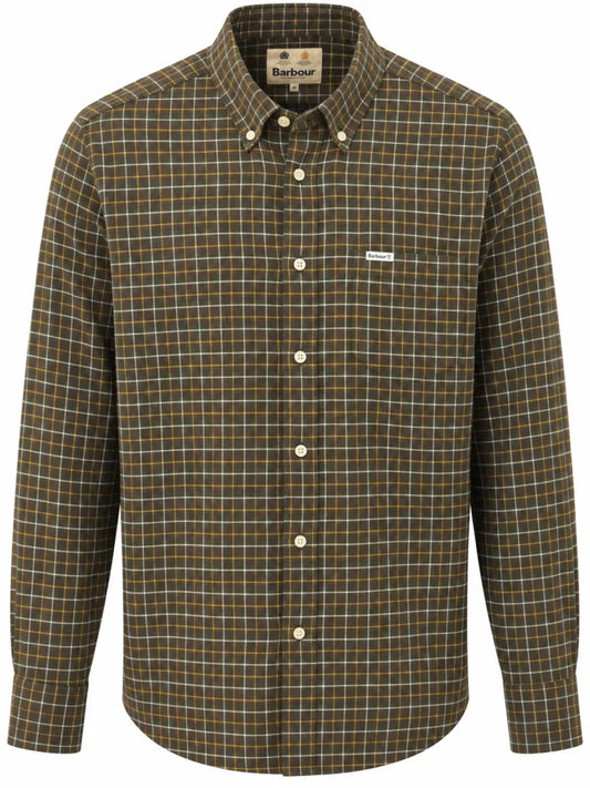 Barbour Barbour Alderwood Regular Fit Tattersall overhemd – olive