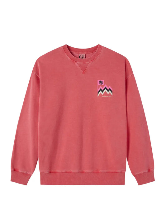 Jonsen Is. Jonsen Island Confort Zig Zag sweatshirt – rood