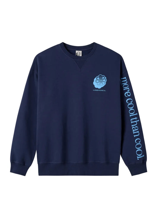 Jonsen Is. Jonsen Island Confort More Cool Sleeves sweatshirt – navy blauw