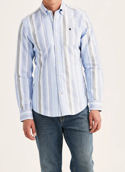 Morris Stock Morris Stockholm Happy Oxford overhemd – blauw