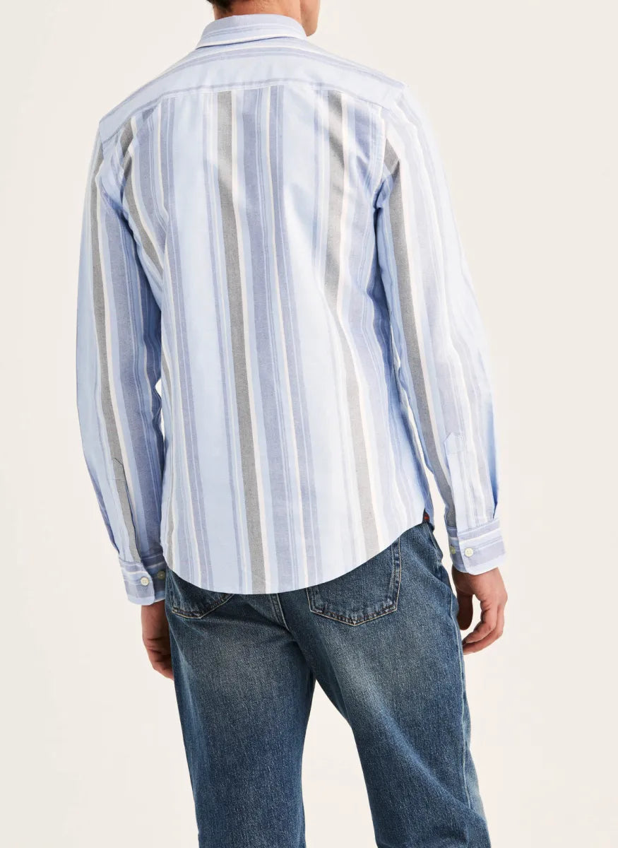 Morris Stock Morris Stockholm Happy Oxford overhemd – blauw