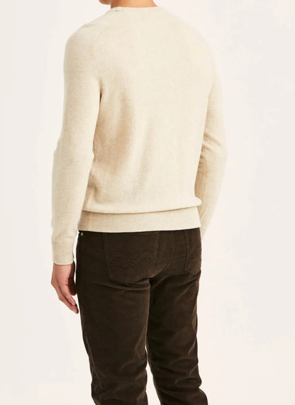 Morris Stock Morris Stockholm Merino John Zip trui – off white
