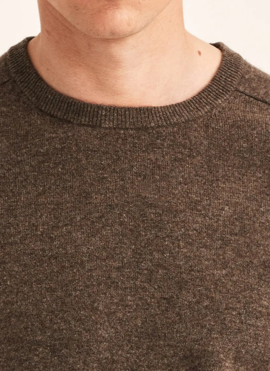 Morris Stock Morris Stockholm Wilfred Cashmere O-Neck trui – bruin