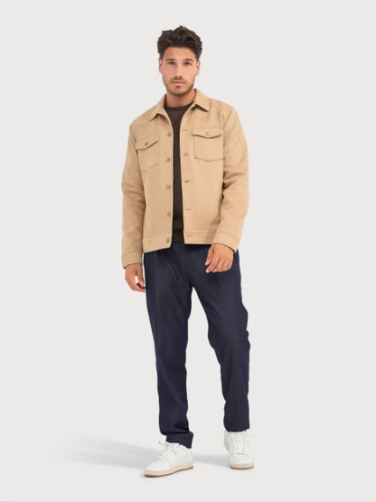 Blue Indus Blue Industry Milano W25-M42 Overshirt – Sand
