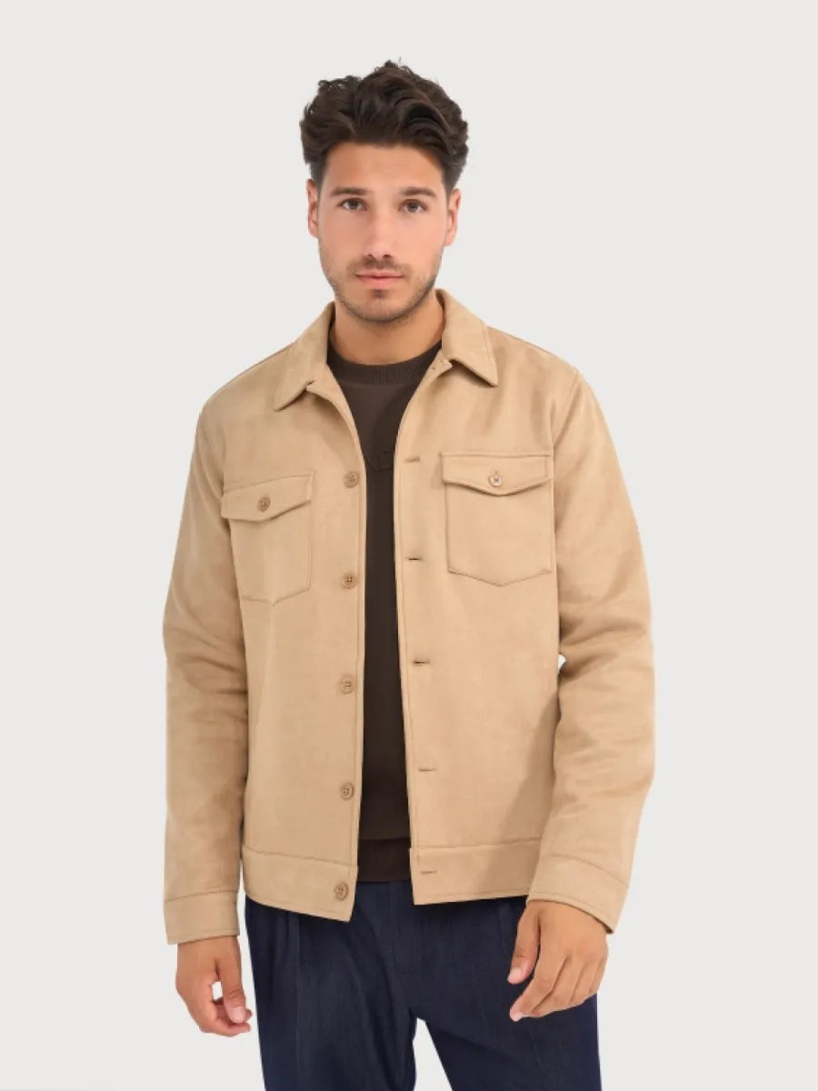 Blue Indus Blue Industry Milano W25-M42 Overshirt – Sand