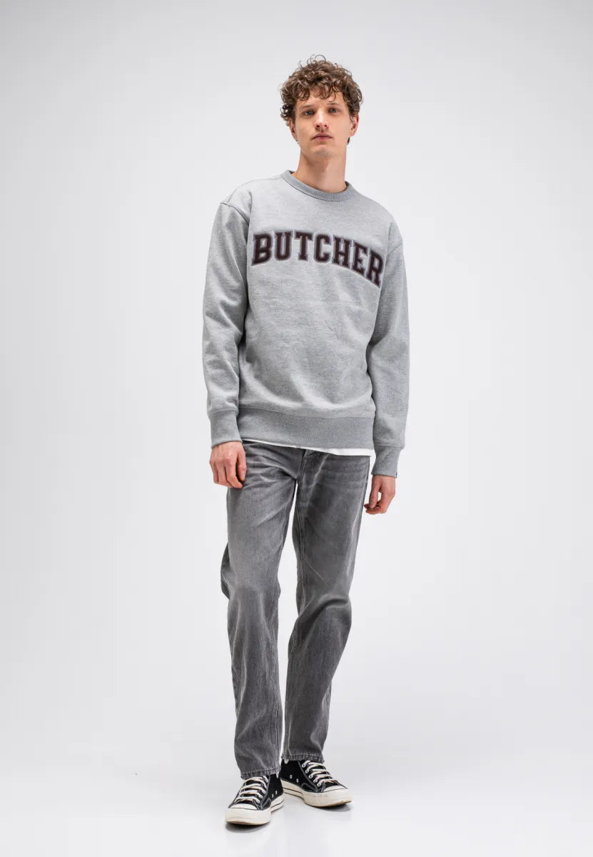 Butcher of Butcher of Blue Butcher Crew – Grey Melange