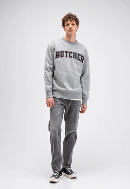 Butcher of Butcher of Blue Butcher Crew – Grey Melange