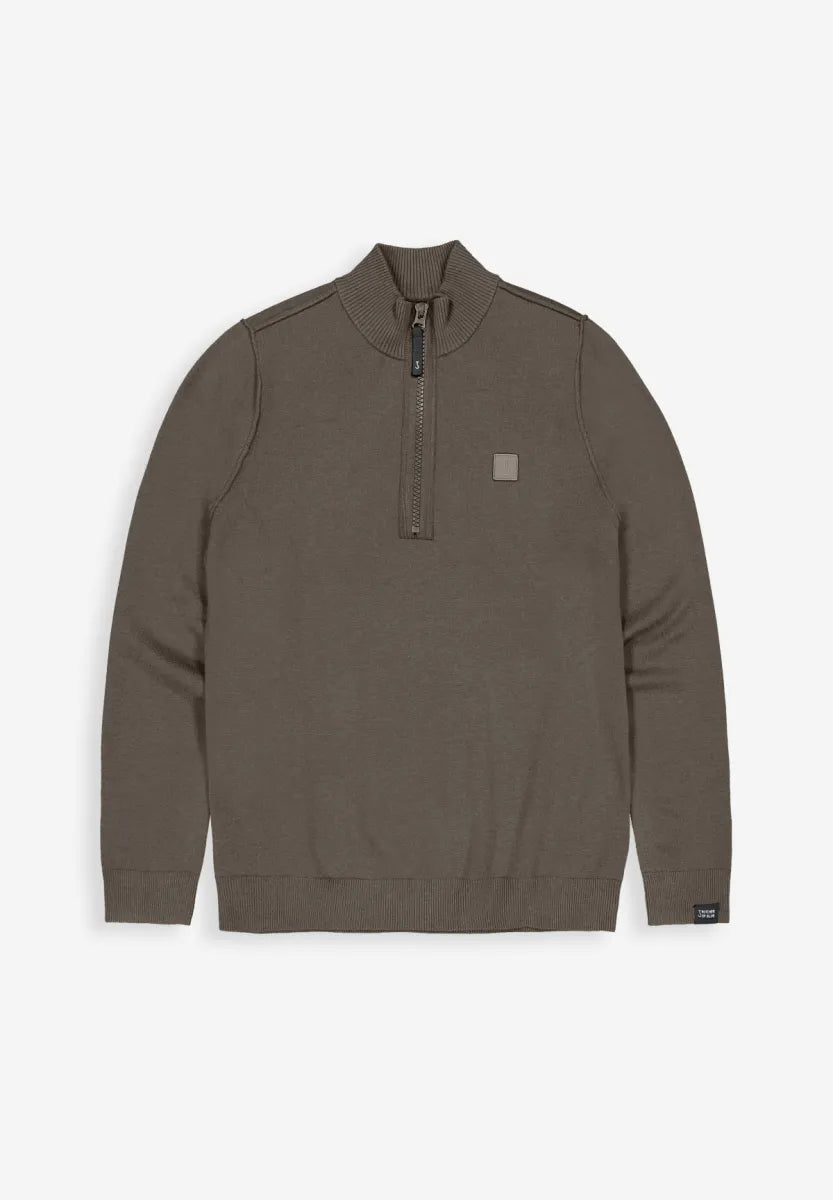 Butcher of Butcher of Blue Clifden Half Zip – Topaz Brown