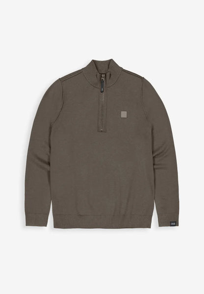 Butcher of Butcher of Blue Clifden Half Zip – Topaz Brown