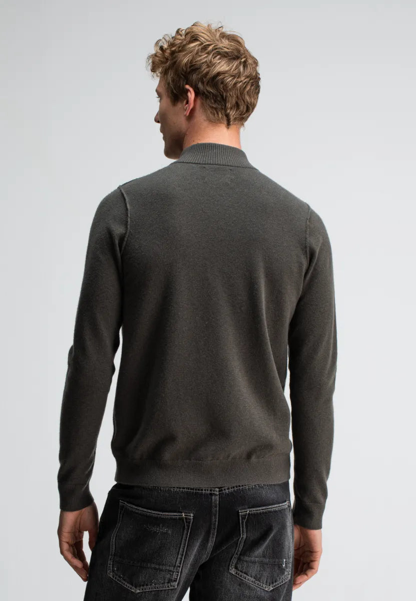 Butcher of Butcher of Blue Clifden Half Zip – Topaz Brown