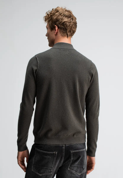 Butcher of Butcher of Blue Clifden Half Zip – Topaz Brown
