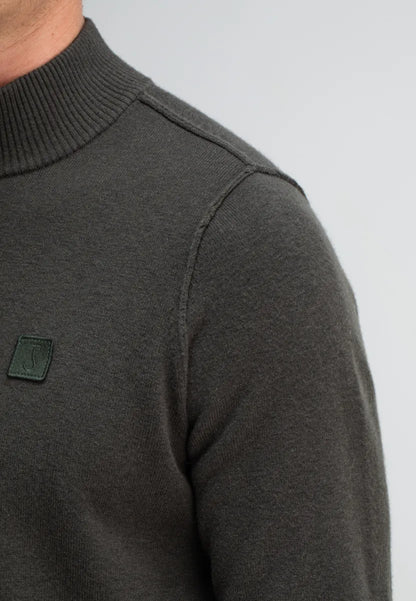 Butcher of Butcher of Blue Clifden Half Zip – Topaz Brown