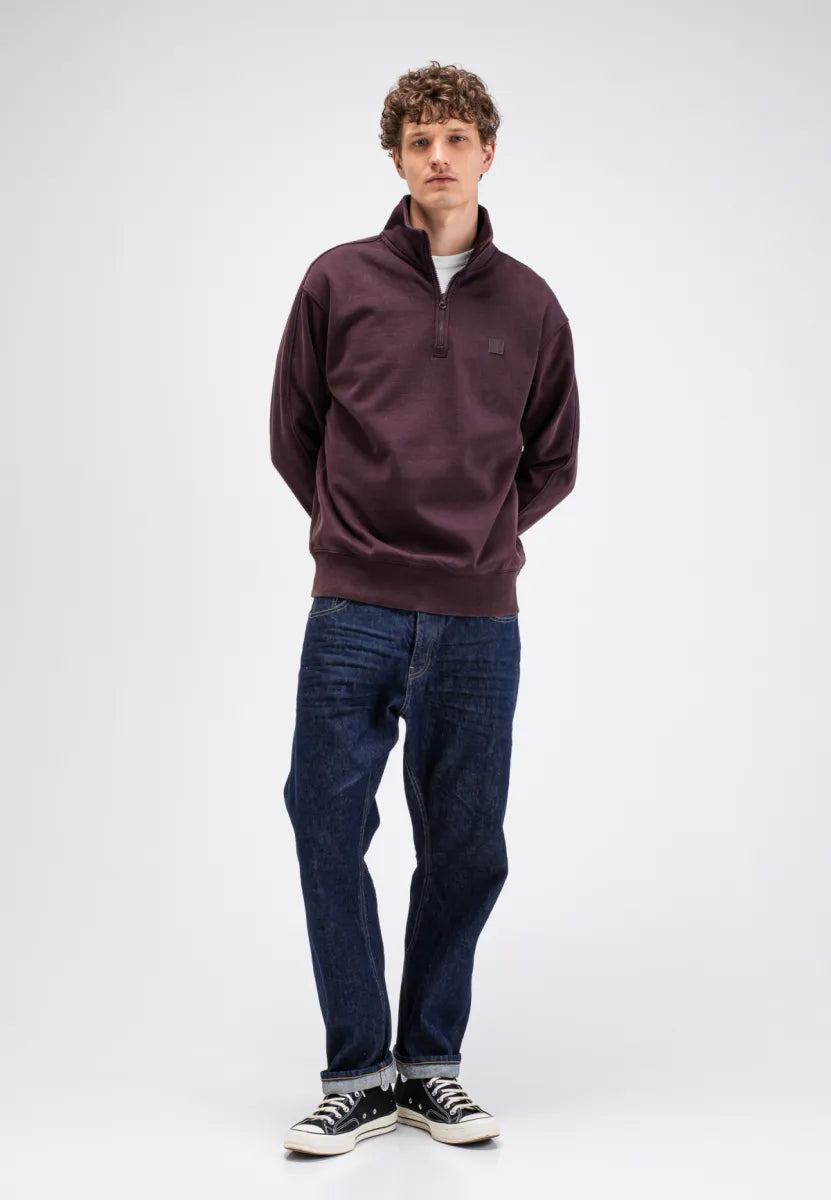 Butcher of Butcher of Blue Army Sweat Half Zip – Pascha Purple