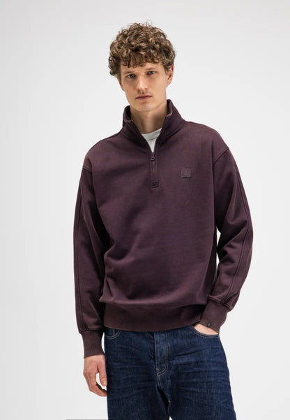 Butcher of Butcher of Blue Army Sweat Half Zip – Pascha Purple