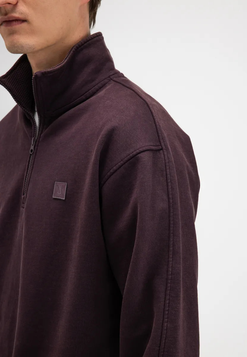 Butcher of Butcher of Blue Army Sweat Half Zip – Pascha Purple