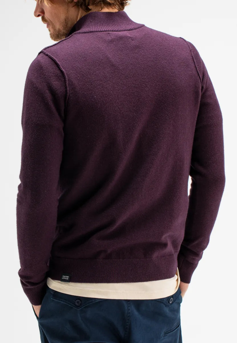 Butcher of Butcher of Blue Clifden Half Zip – Pascha Purple