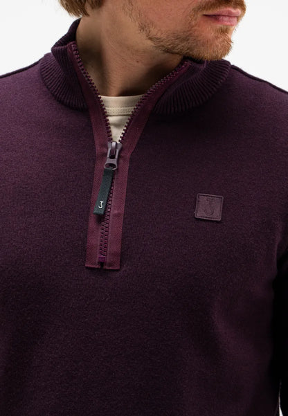 Butcher of Butcher of Blue Clifden Half Zip – Pascha Purple