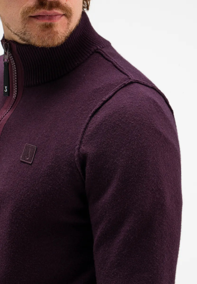 Butcher of Butcher of Blue Clifden Half Zip – Pascha Purple
