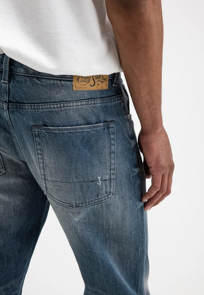 Butcher of Butcher of Blue Stockton Straight Fog Denim – Medium Aged