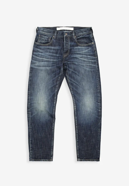 Butcher of Butcher of Blue Stockton Straight Oak Denim – Medium Aged Special