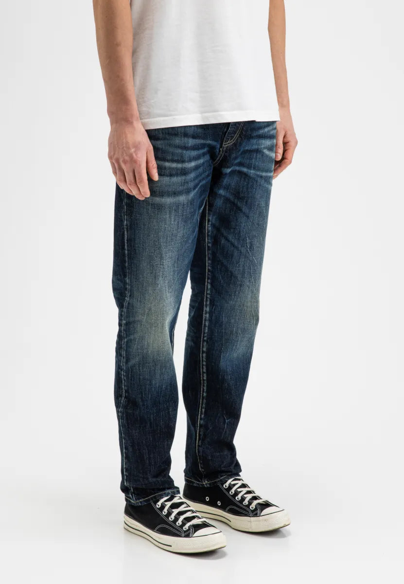 Butcher of Butcher of Blue Stockton Straight Oak Denim – Medium Aged Special