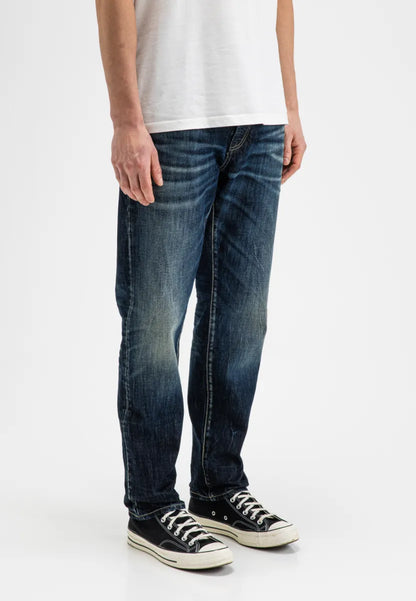 Butcher of Butcher of Blue Stockton Straight Oak Denim – Medium Aged Special