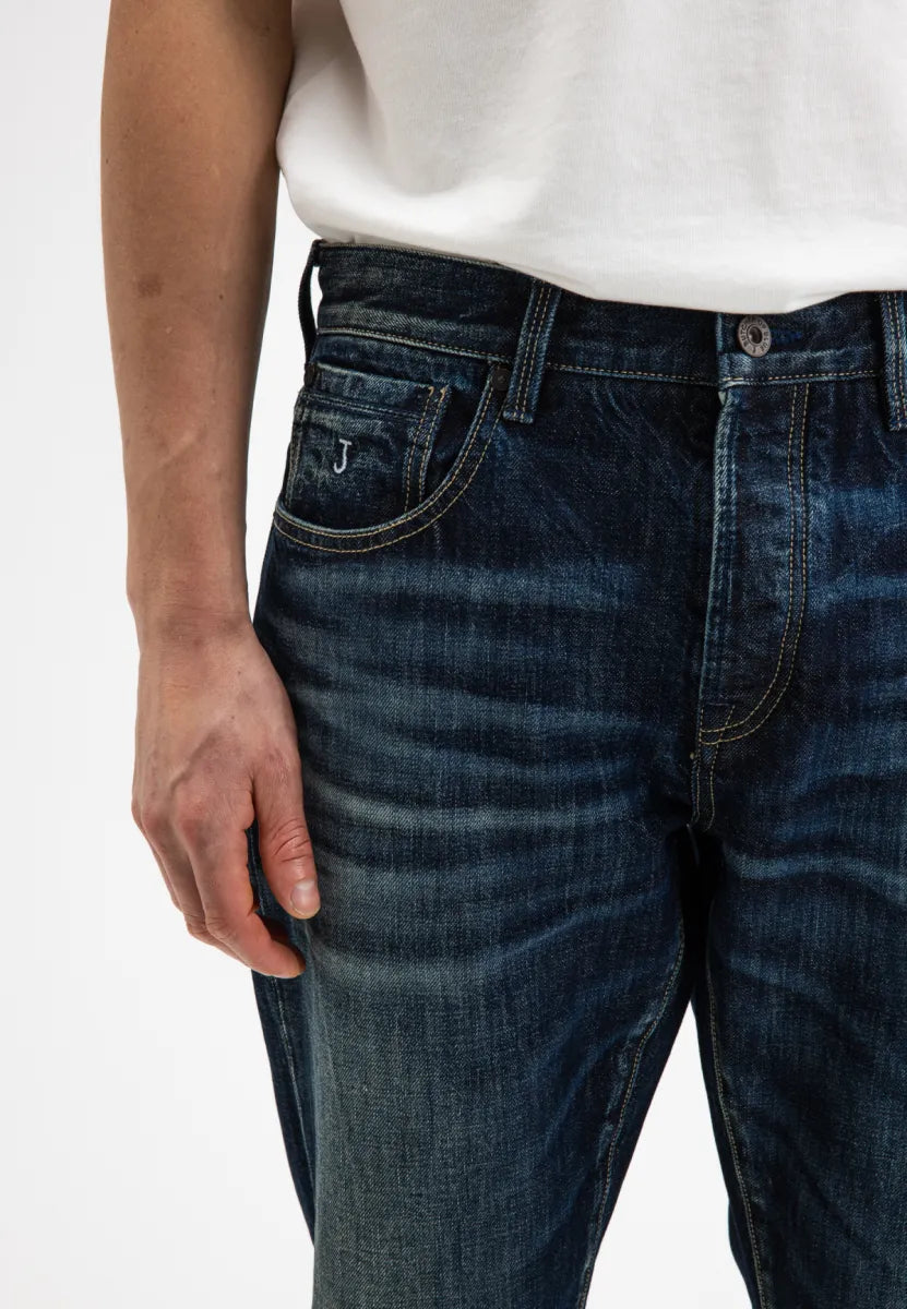 Butcher of Butcher of Blue Stockton Straight Oak Denim – Medium Aged Special