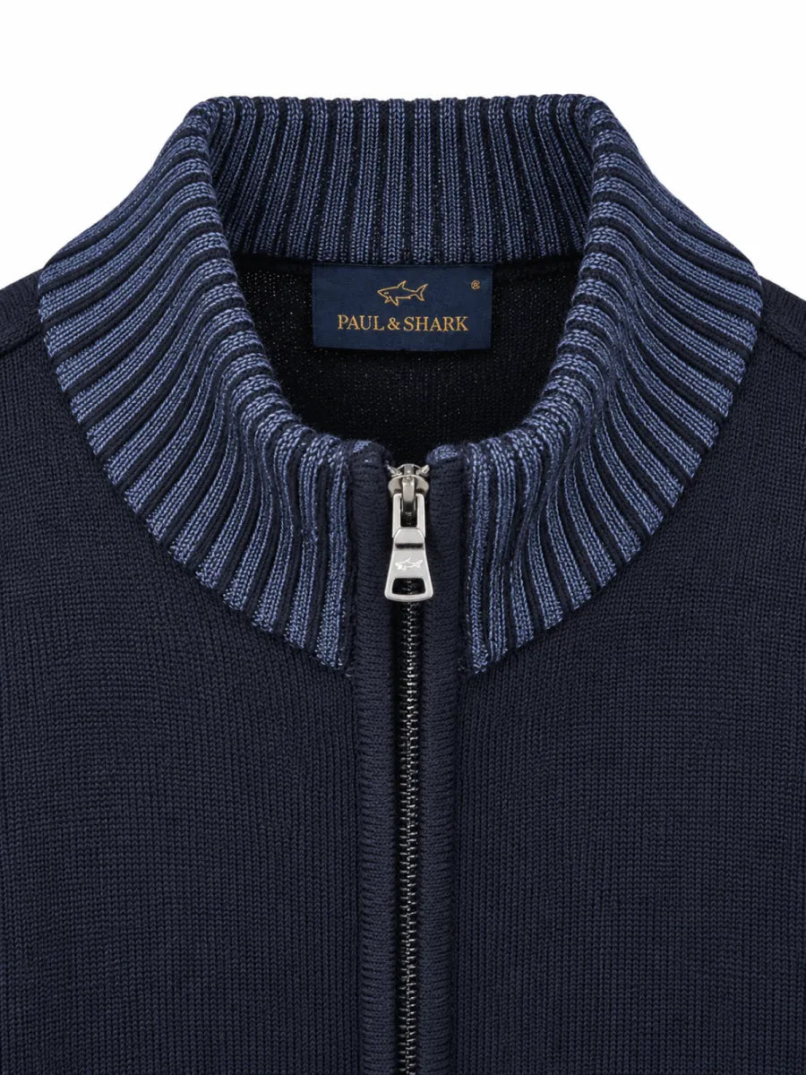 PAUL&SHARK Paul & Shark Soft Cool Touch wollen vest – navy