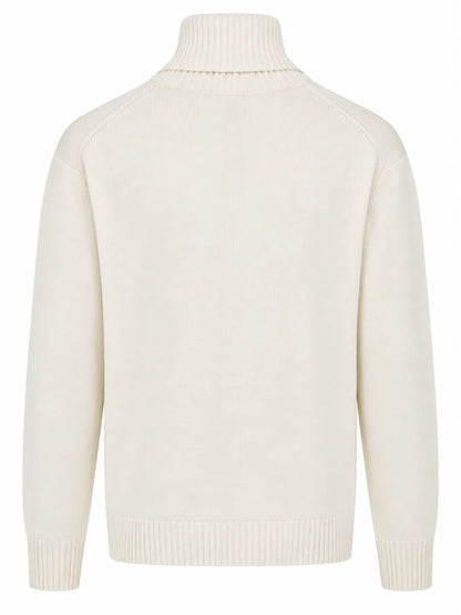 PAUL&SHARK aul & Shark Soft Cool Touch wollen coltrui – Milky White