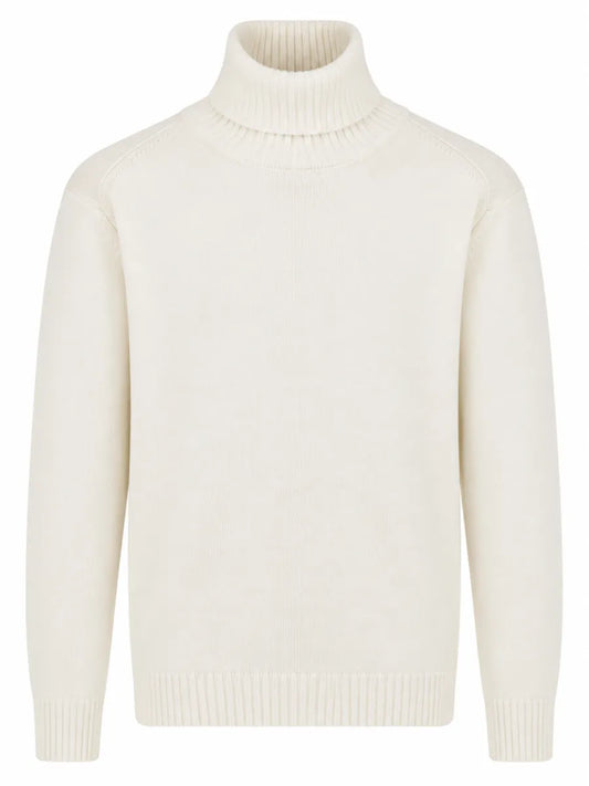 PAUL&SHARK aul & Shark Soft Cool Touch wollen coltrui – Milky White