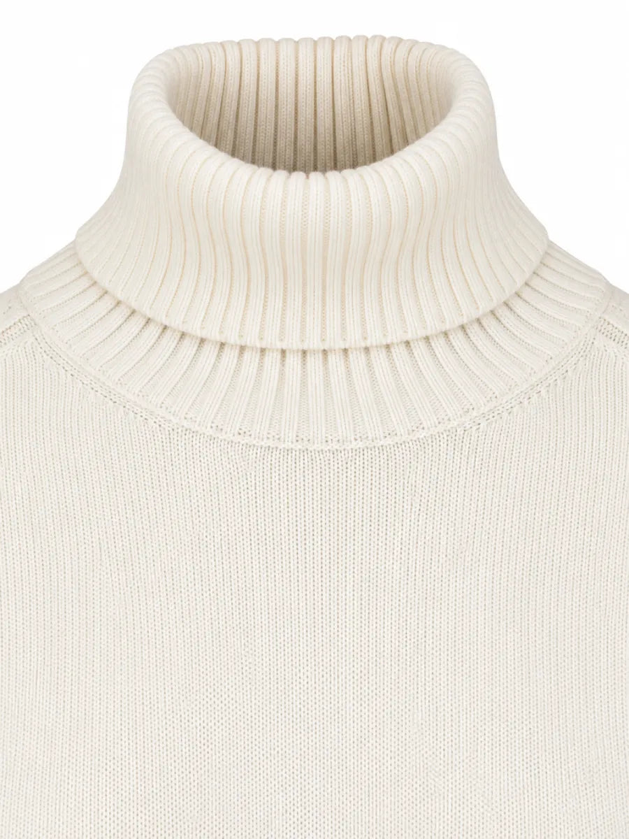PAUL&SHARK aul & Shark Soft Cool Touch wollen coltrui – Milky White