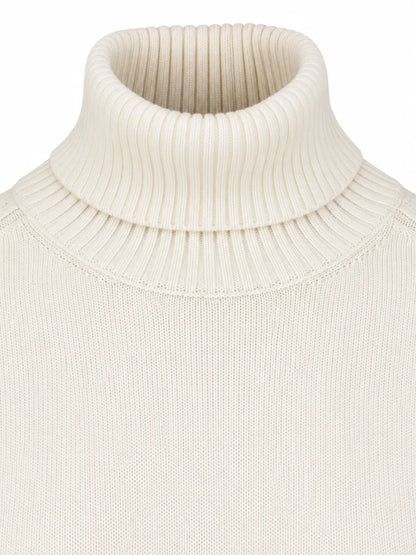 PAUL&SHARK aul & Shark Soft Cool Touch wollen coltrui – Milky White