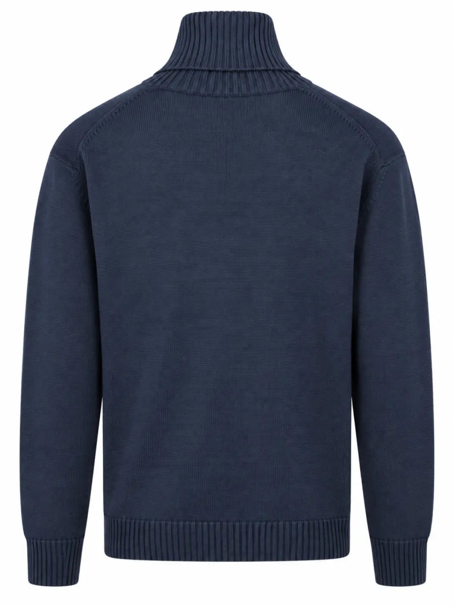 PAUL&SHARK Paul & Shark Soft Cool Touch wollen coltrui – blauw