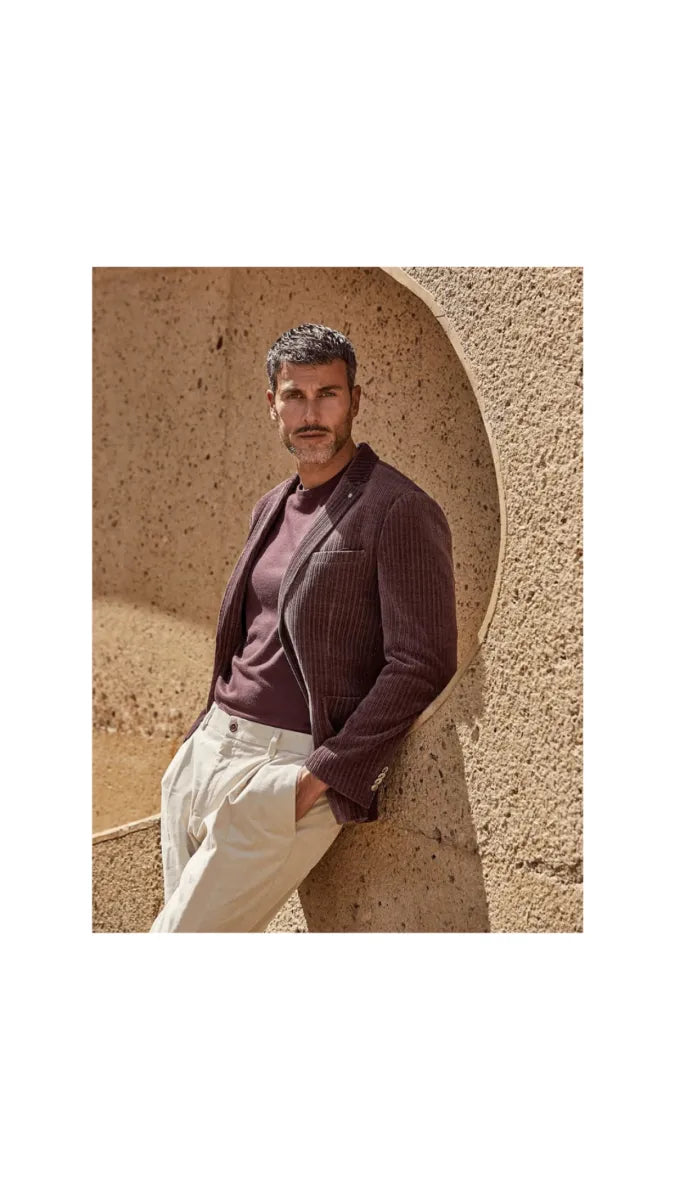 Blue Indus Blue Industry JBIW26-M14 colbert – wine rood